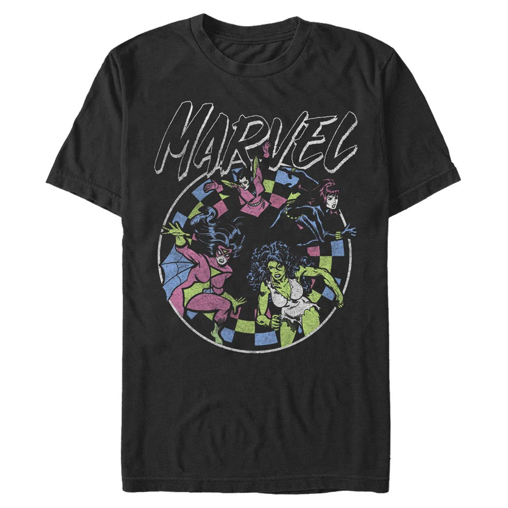 Marvel Infinity War Black Widow Grunge Pose Graphic T-Shirt