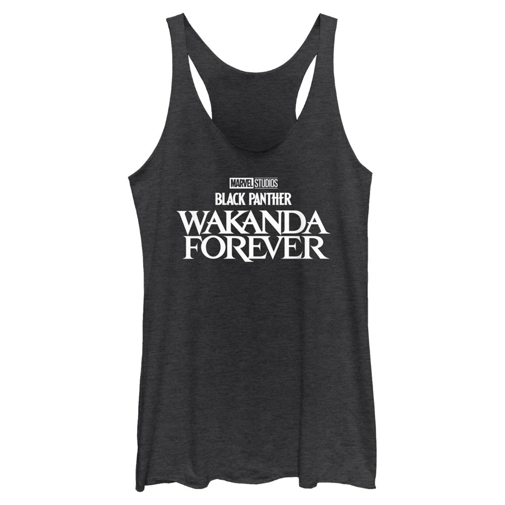 Junior's Marvel Black Panther Wakanda Forever Wakanda Forever Clear Tank Top