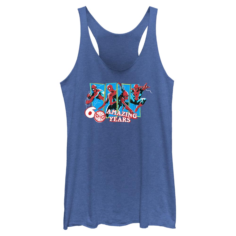 Junior's Marvel Spider-Man Beyond Amazing 60 AMAZING YEARS Tank Top